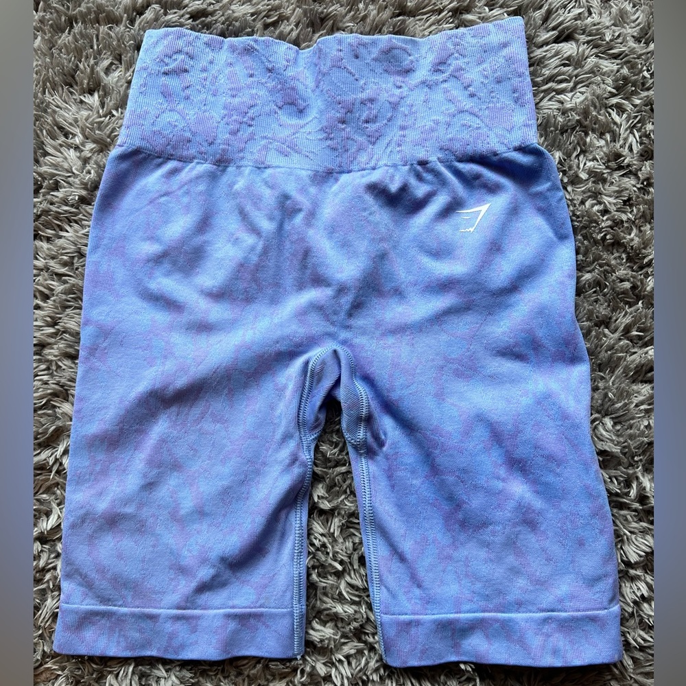 Gymshark workout shorts, light blue, size small. Worn once.